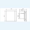 Dimensiuni SILENT 100 Design - Ventilatoare axiale pentru baie SILENT